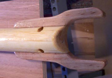 making skerry boom using the birds mouth method