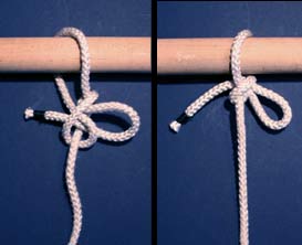 buntline hitch with a loop