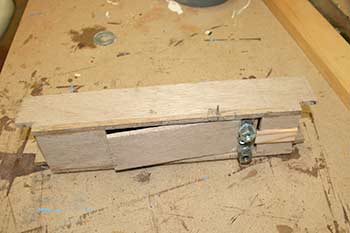 trap with flap almost closed