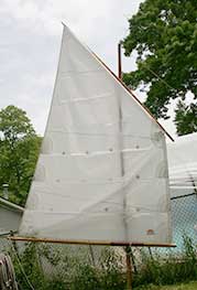 locating the halyard and downhaul locating halyard