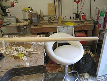 sanding the spar
