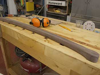 shaping the scamp tiller