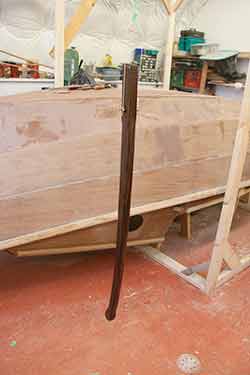varnish sailboat tiller