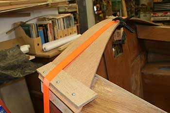 Building A SCAMP Sailboat, Working on the transom