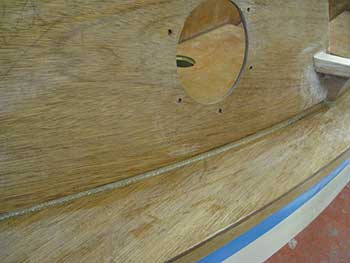 rounding the edges of the drain holes rounding over the edges